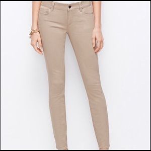 Ann Taylor womens jeans beige size 00